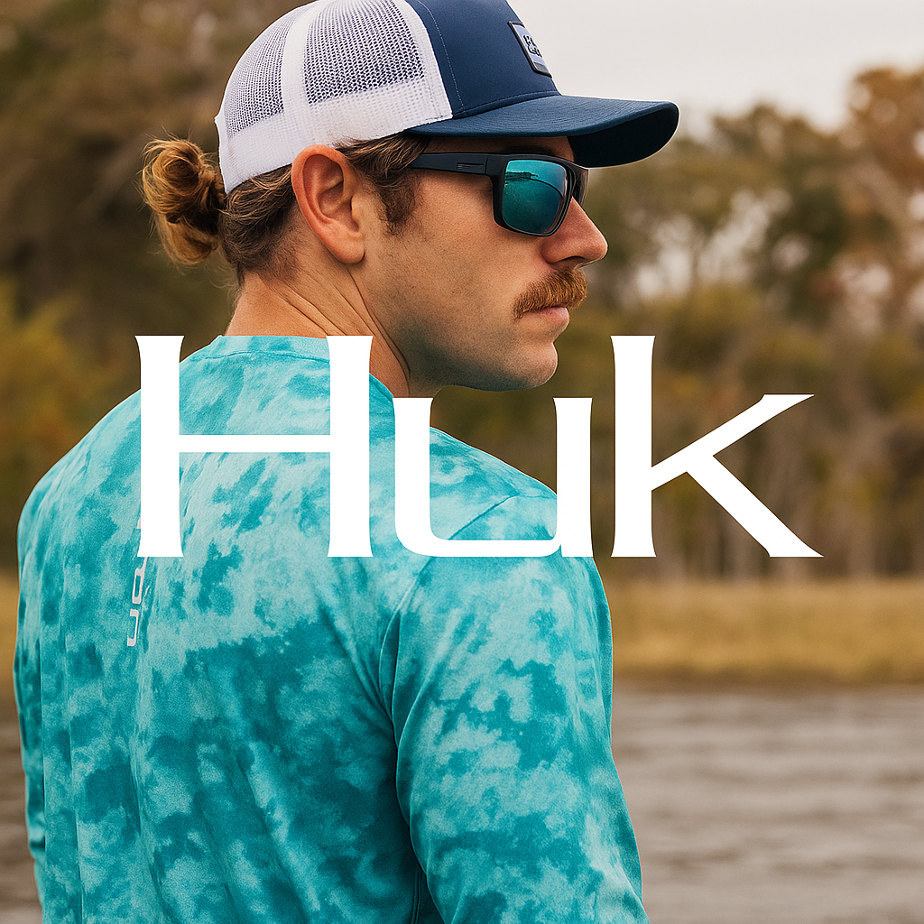 Huk performance fishing apparel brand card
