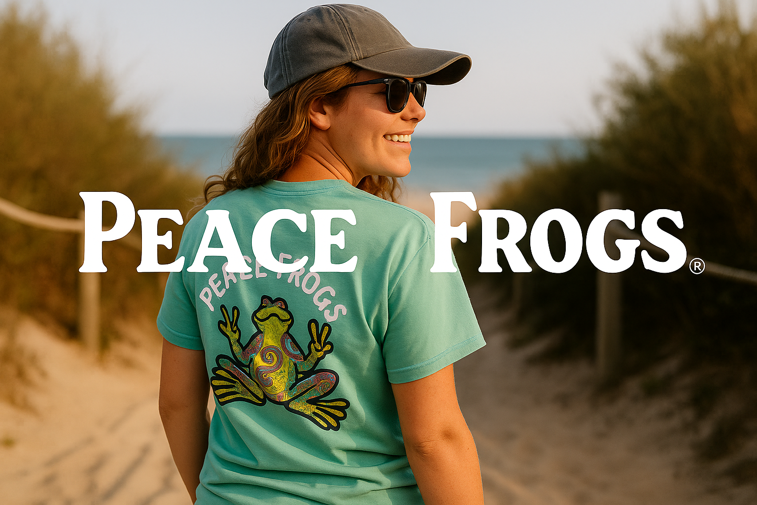 Peace Frogs lifestyle apparel brand card