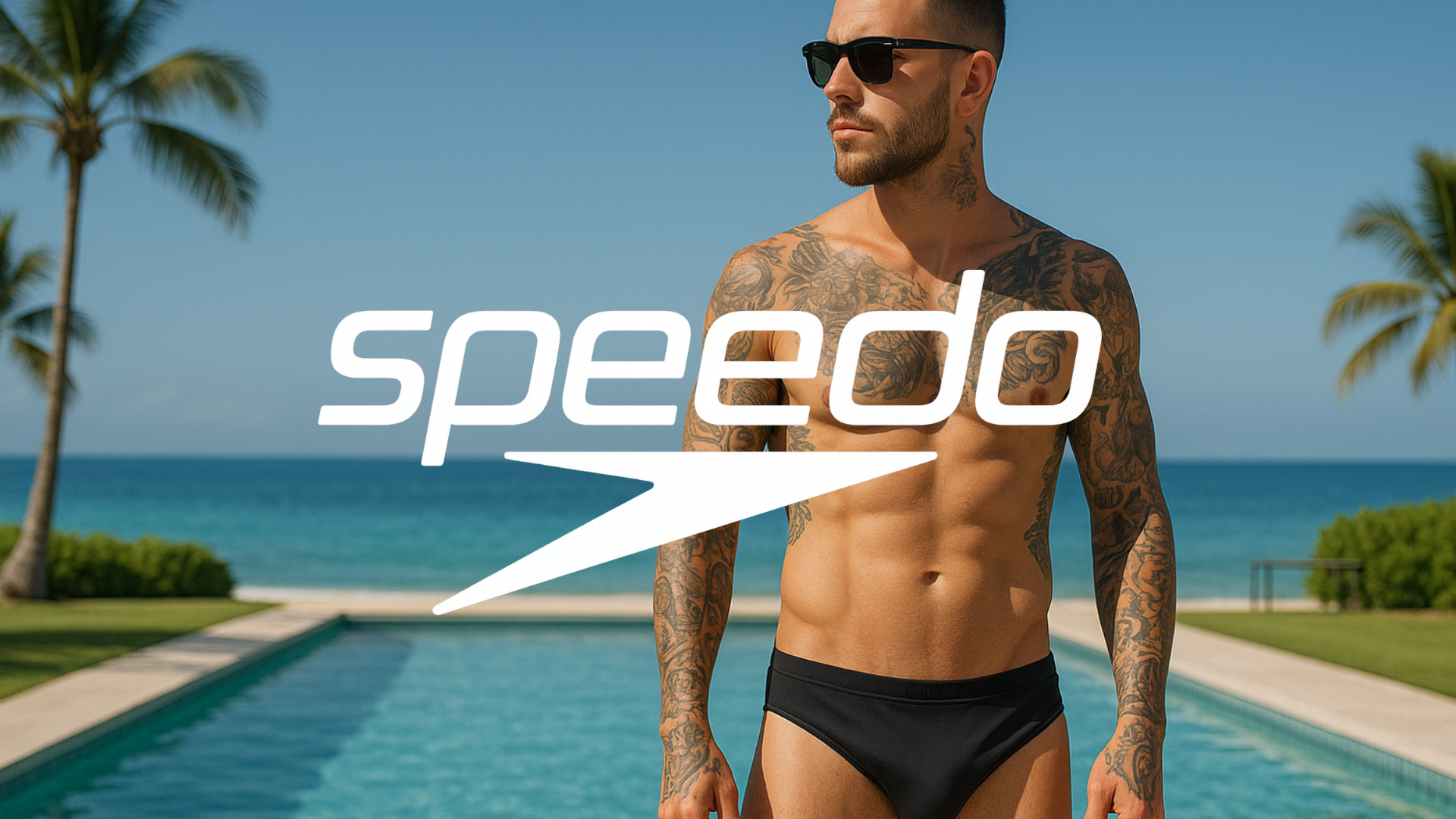 Speedo swimwear brand card